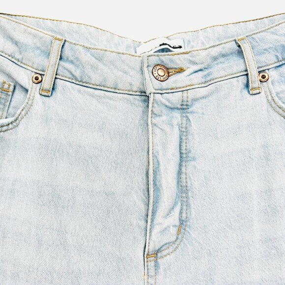 LOFT Women's Distressed High Rise Raw Hem Blue Denim Jeans Size 30/10 W32"xL30" - Picture 7 of 12